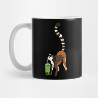 Lemur Drinking Tea Mug